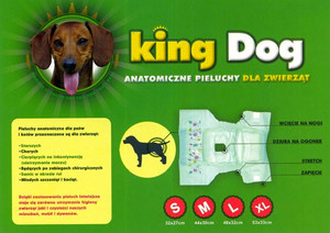Anatomiczne pieluchy dla zwierząt King Dog
