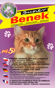 Żwirek dla kota - SUPER BENEK COMPACT LAWENDA