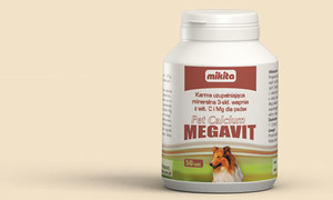 Preparat witaminowo - mineralny dla psów Pet Calcium Megavit w tabletkach
