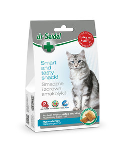 Przysmaki dla kotów o wrażliwym układzie pokarmowym - smakołyki dr Seidla dla kotów, 50g