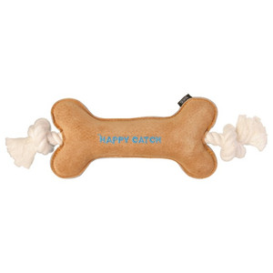 Zabawka dla psów - pluszowa kość na sznurku 30 cm