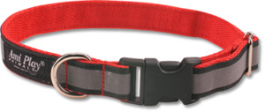 Regulowane obroże z odblaskiem dla psów, AmiPlay NXO 24 – 85 cm, czerwone lub czarne