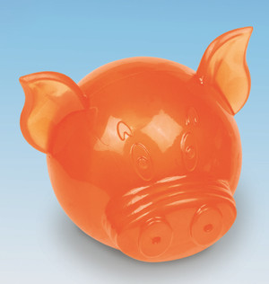 Zabawka - gryzak - niespodzianka dla psa z termogumy, piłka PIG, średnica 7 cm
