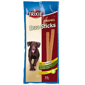 Przysmak dla psów - kiełbaski Duo Sticks drób lub wołowina, 2x11g