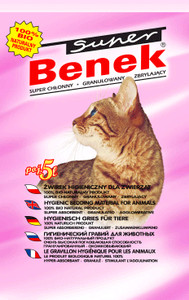 Żwirek dla kota - BENEK SUPER LAWENDA 5/10/25L