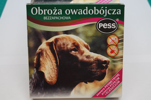 Obroża przeciw pchłom i kleszczom PESS-PER dla psów bezzapachowa, 60/75cm