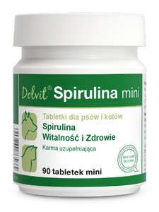 Tabletki poprawiające odporność dla psa i kota Dolfos Spirulina Mini 90 tab 