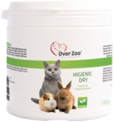 Preparat wspomagający działanie ściółek i żwirków dla zwierząt Hygienic Dry Ove Zoo, 150g/1kg