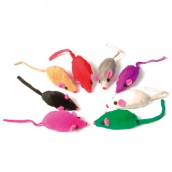 Zabawka dla kota - myszki z grzechotką