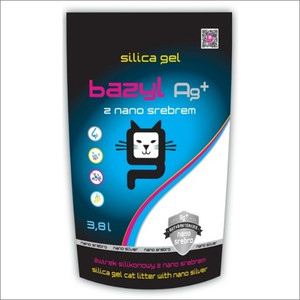 Żwirek silikonowy dla kotów Bazyl Silicat, 5L
