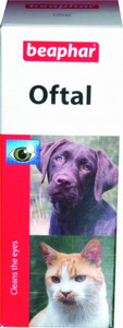 Krople do pielęgnacji oczu dla psów i kotów Oftal Augenplege