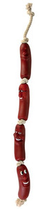 Zabawka dla psa - kiełbaski na sznurku, 75 cm